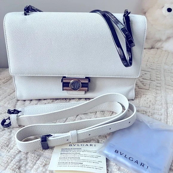 Bags Bvlgari Monete Flap Cover White Bag Poshmark